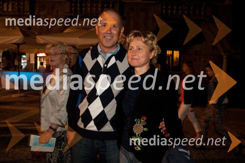 Bojan Petan, predsednik uprave DZS; Ada De Costa Petan, izvršna direktorica podjetja DZS d.d.Romeo in Julija, balet, Festival Ljubljana 2013