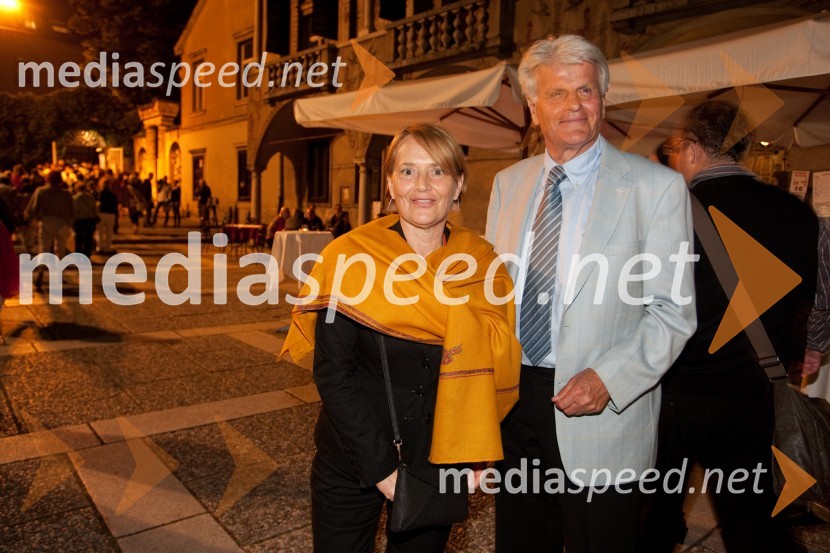 Mojca Smerdu, kiparka; Aleksander Bassin, nekdanji direktor Mestne galerijeRomeo in Julija, balet, Festival Ljubljana 2013