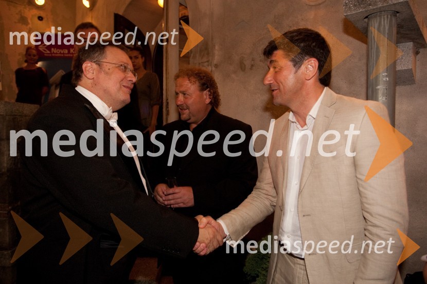 Mladen Tarbuk, dirigent; Aleksander Batič, izvršni direktor NKBM za področje osrednje SlovenijeRomeo in Julija, balet, Festival Ljubljana 2013