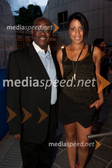 Peter Bossman, župan občine Piran; Alice Bossman, modna kreatorka33. Festival Melodije morja in sonca