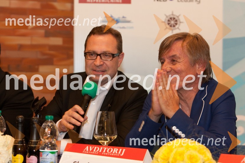 Marko Filli, generalni direktor RTV Slovenija; Slavko Ivančič, pevec33. Festival Melodije morja in sonca