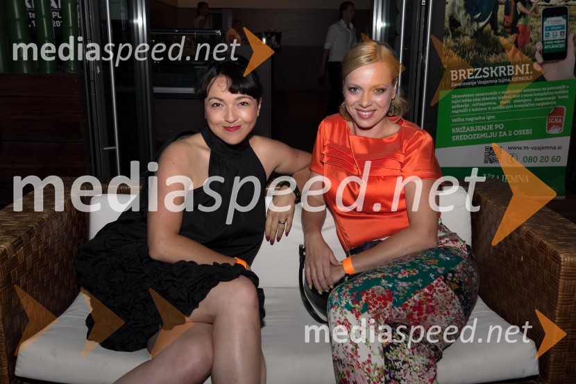 Polona Požgan Štorman, radijska moderatorka; Mojca Lubanjšek Pehant, urednica jutranjega programa Radio CenterFashion Loves Party