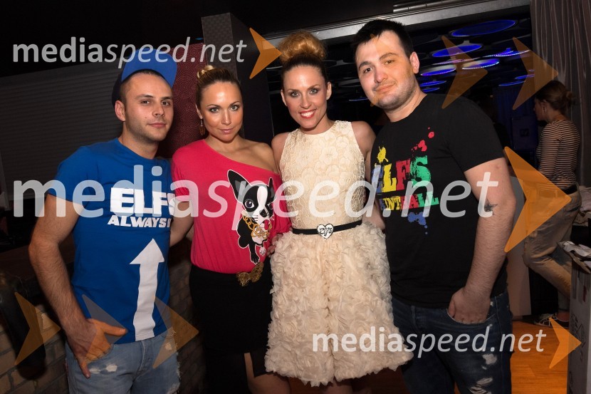 Senka Halebić, slovenska zastopnica hrvaške modne znamke ELFS; Andja Marić, voditeljica dogodka Fashion loves Party in kreatorja hrvaške modne znamke ELFSFashion Loves Party