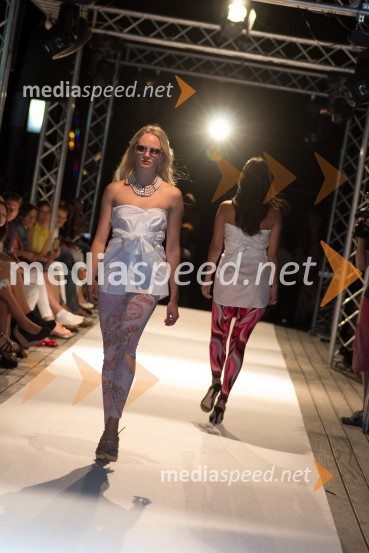 Manekenki, MURA, JK pajkice oblikovalke Jane Koteska za poletje 2013 in očala Optike Pirc MariborFashion Loves Party