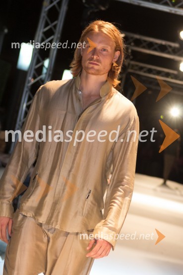 Miha Dragoš, mister Slovenije 2011, premiera kolekcije za poletje 2014 avstrijske modne znamke CallistiFashion Loves Party