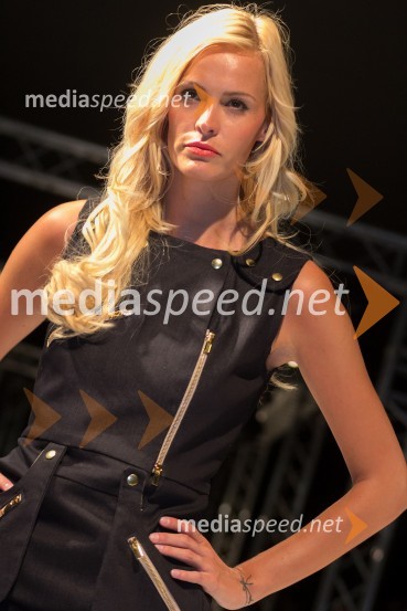 Tjaša Kokalj, manekenka, premiera kolekcije za poletje 2014 avstrijske modne znamke CallistiFashion Loves Party