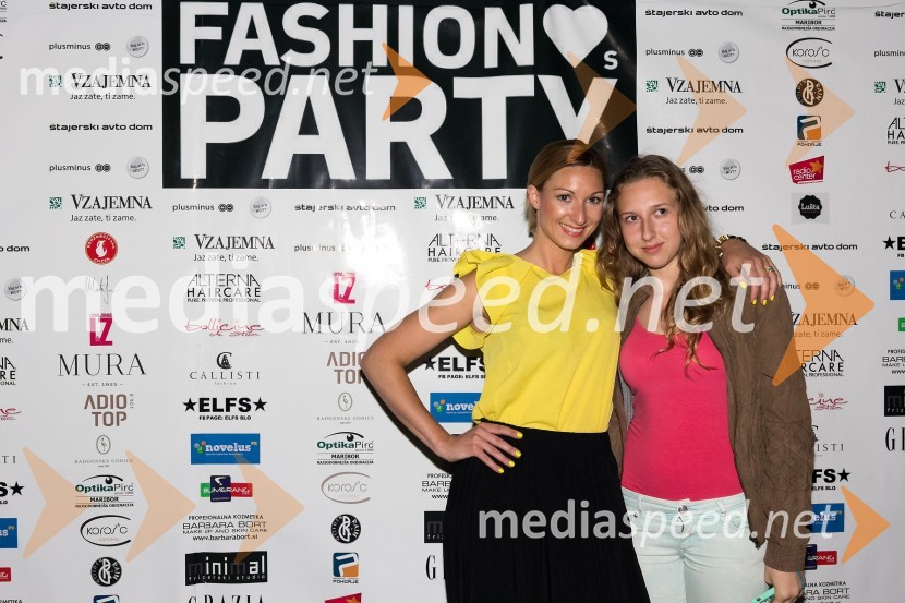 Špela Štamol, urednica revije Grazia; Daša RavterFashion Loves Party