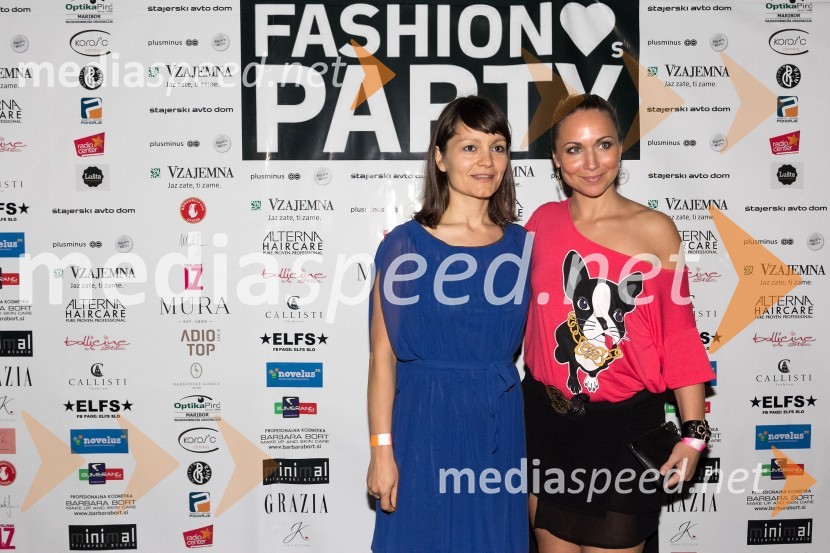 Katarina Manske, direktorica Štajerskega avto doma; Senka Halebić, slovenska zastopnica hrvaške modne znamke ELFSFashion Loves Party