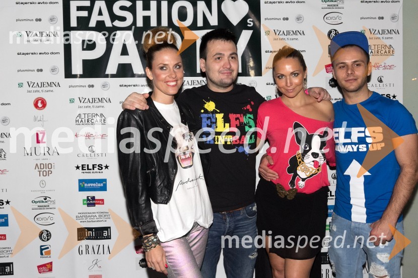 Anđa Marič, glasbenica in oblikovalski duo ELFS s slovensko zastopnico znamke Senko HalebićFashion Loves Party