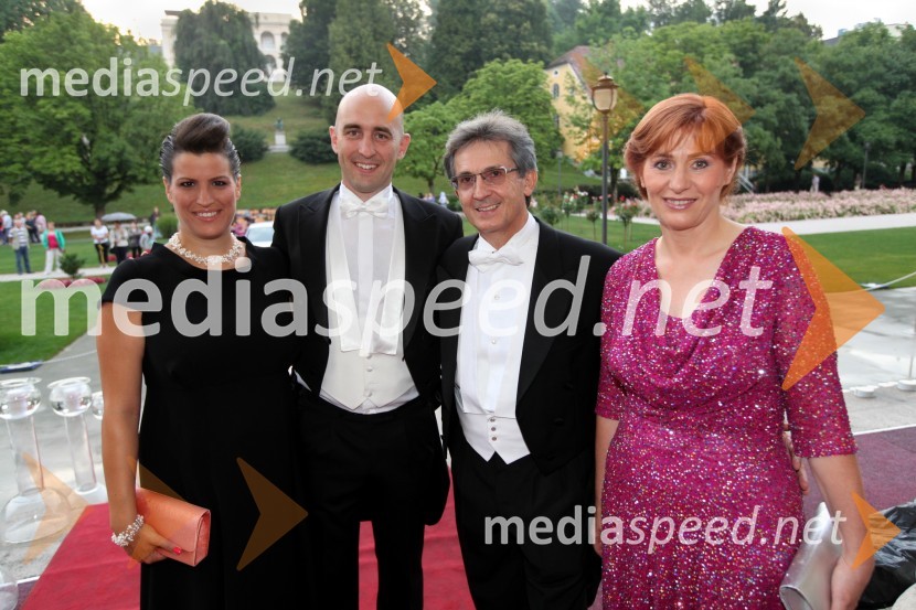 Sanja Križan; soprog Jožko Križan; Franci Križan, Rotary Club Ljubljana Emona; soproga BiserkaAnin ples 2013