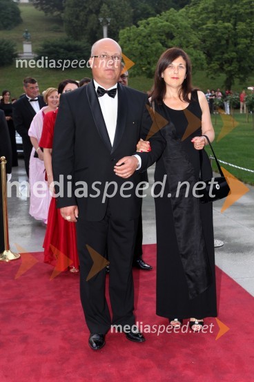 Iztok Klančnik, direktor HP Slovenija; soproga MajaAnin ples 2013