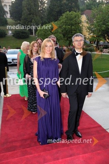 Adrijana Pliberšek Jeram; Franci Pliberšek, generalni direktor in lastnik podjetja MIK CeljeAnin ples 2013