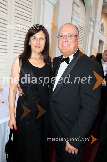 Maja Klančnik; soprog Iztok Klančnik, direktor HP SlovenijaAnin ples 2013