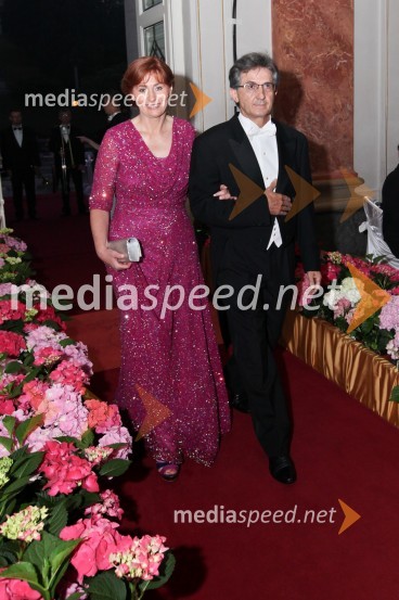 Biserka Križan; soprog Franci Križan, Rotary Club Ljubljana EmonaAnin ples 2013