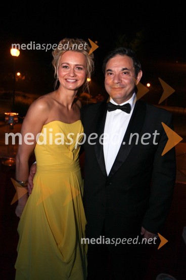 Pierre Boissel, direktor Grand hotela Rogaška in soprogaAnin ples 2013