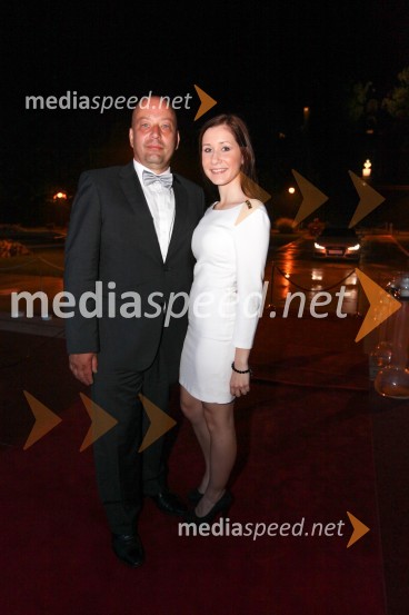 Boštjan Protner, vinar; hčerka Ana ProtnerAnin ples 2013