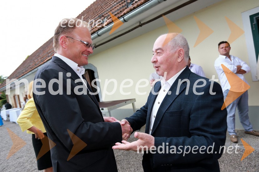 Janez Škrabec, direktor podjetja Riko d.o.o.; Doku Zavgajev, ruski veleposlanik v SlovenijiJanez Škrabec srečal Abrahama