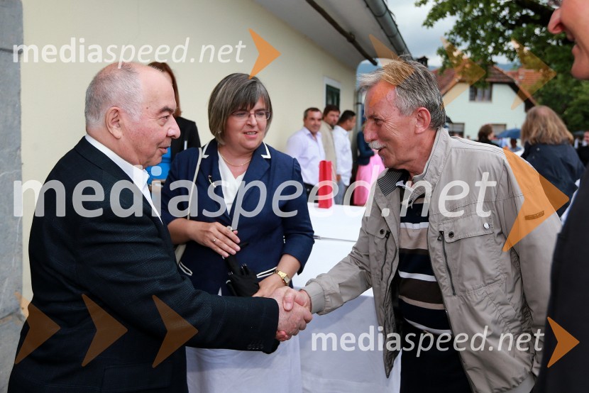 Doku Zavgajev, ruski veleposlanik v Sloveniji; dr. France Arhar, predsednik uprave UniCredit Bank in direktor Združenja bank SlovenijeJanez Škrabec srečal Abrahama