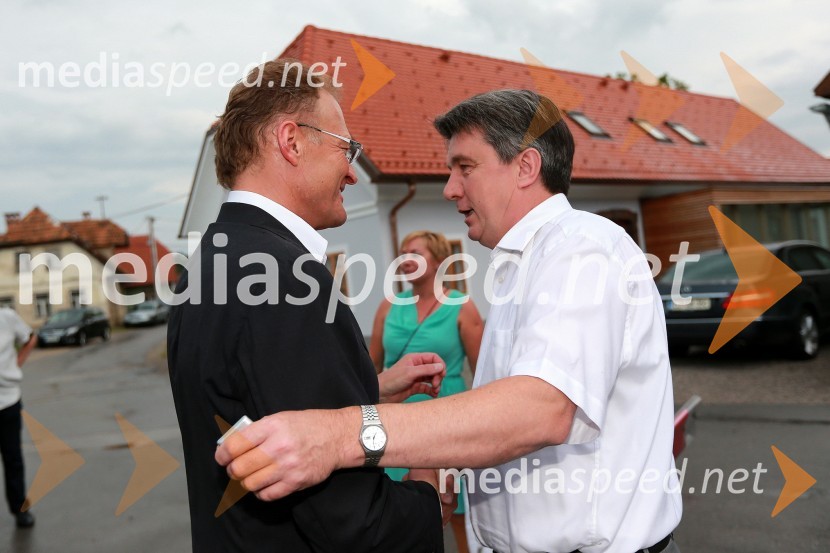 Janez Škrabec, direktor podjetja Riko d.o.o.; Jožef Školč, politikJanez Škrabec srečal Abrahama