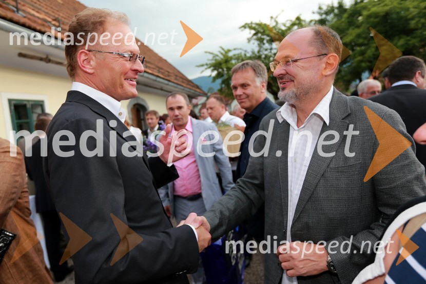 Janez Škrabec, Riko d.o.o.; Jelko Kacin, politikJanez Škrabec srečal Abrahama