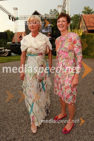 Sonja Poljanšek - Škrabec, lastnica Welness centra Sunny; Maja Makovec Brenčič, prodekanja za razvoj na Ekonomski fakulteti v LjubljaniJanez Škrabec srečal Abrahama