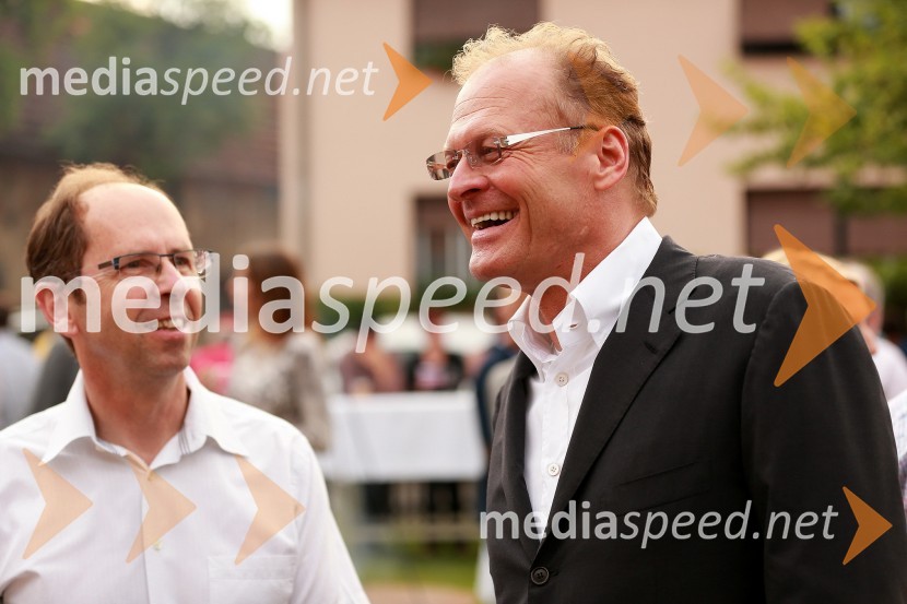 Prof. dr. Dušan Mramor, dekan Ekonomske fakultete v Ljubljani; Janez Škrabec, Riko d.o.o.Janez Škrabec srečal Abrahama