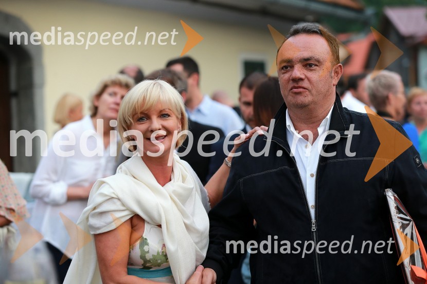 Sonja Poljanšek - Škrabec, lastnica Welness centra Sunny; Igor Popov, veleposlanik Makedonije v SlovenijiJanez Škrabec srečal Abrahama