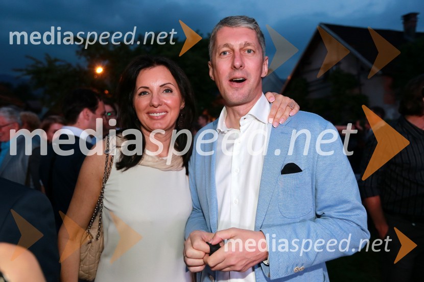 Biljana Weber, generalna direktorica Microsoft Slovenija; FranzJanez Škrabec srečal Abrahama