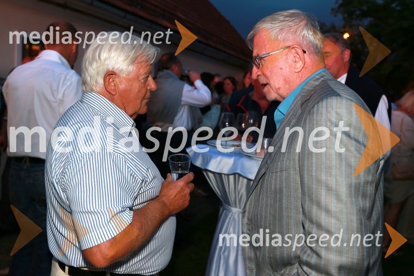 Milan Kučan, nekdanji predsednik RS; Peter Čeferin, odvetnikJanez Škrabec srečal Abrahama