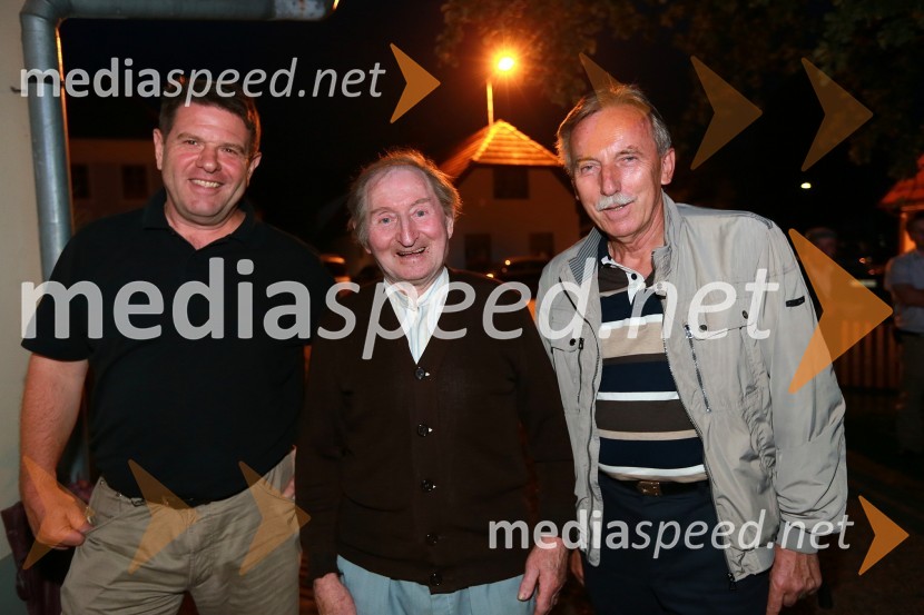 Peter Frankl, direktor in glavni urednik časnika Finance; ...; dr. France Arhar, predsednik uprave UniCredit Bank in direktor Združenja bank SlovenijeJanez Škrabec srečal Abrahama