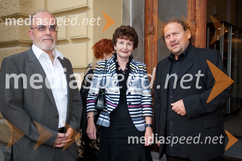 Robert Reich, veleposlanik Švice v Sloveniji; Barbara; Darko Brlek, direktor Festivalja LjubljanaStabat Mater v izvedbi Fundacije Opere Giuseppe Verdi iz Trsta, Festival Ljubljana 2013