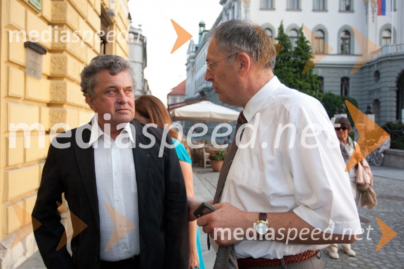 Janez Koželj, podžupan Mestne občine Ljubljana; Marko Morelj, protorkol Mestne občine LJubljanaStabat Mater v izvedbi Fundacije Opere Giuseppe Verdi iz Trsta, Festival Ljubljana 2013