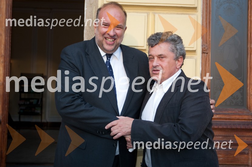 Roberto Cosolini, župan občine Trst; Janez Koželj, podžupan Mestne občine LjubljanaStabat Mater v izvedbi Fundacije Opere Giuseppe Verdi iz Trsta, Festival Ljubljana 2013