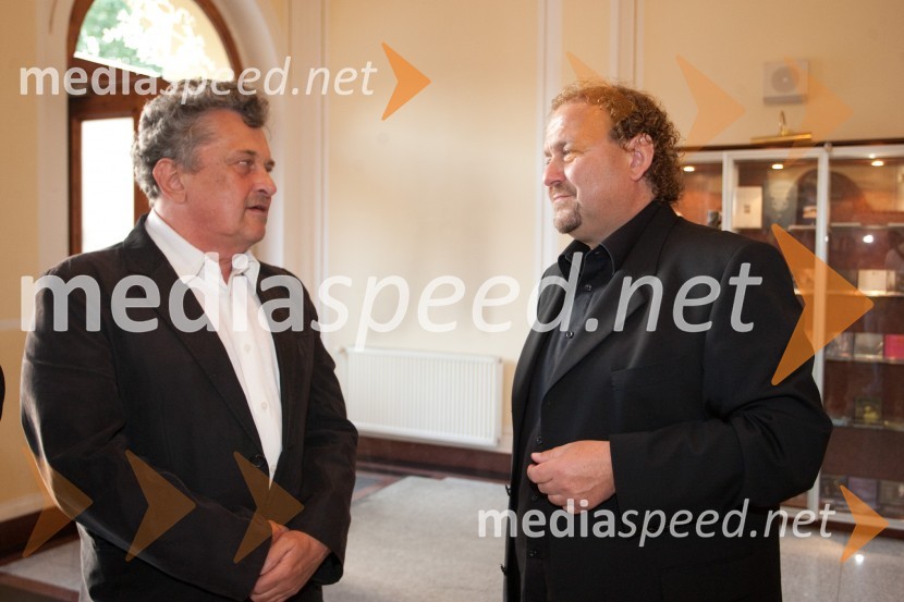Janez Koželj, podžupan Mestne občine Ljubljana; Darko Brlek, direktor Festivalja LjubljanaStabat Mater v izvedbi Fundacije Opere Giuseppe Verdi iz Trsta, Festival Ljubljana 2013