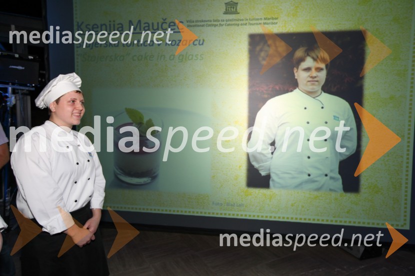 Ksenija Maučec, študentka Višje strokovne šole za gostinstvo in turizem v Mariboru20. mednarodna konferenca Eurhodip, sprejem v hotelu City