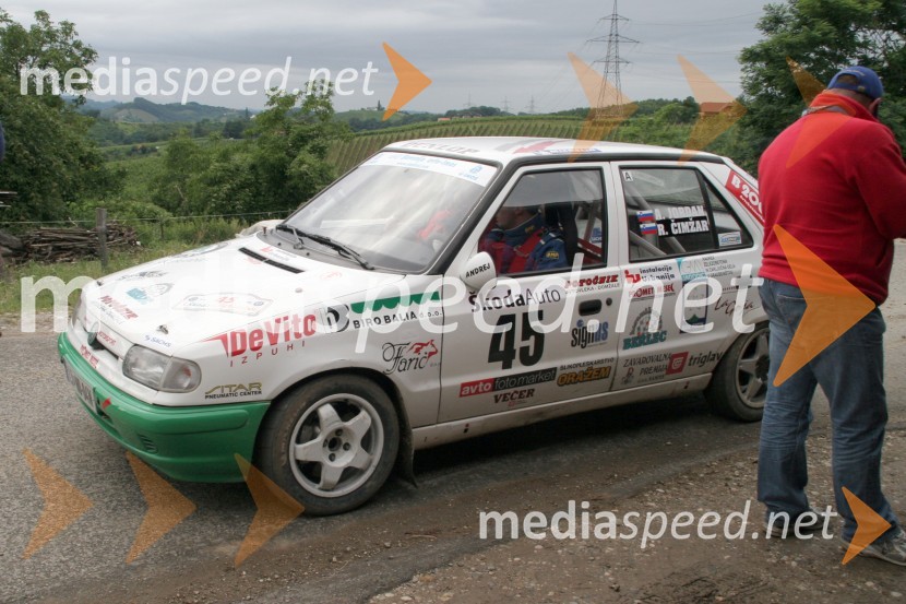 Andrej Jordan in Vili Ošlaj (Slovenija)RALLY, 3.Škoda rally Maribor