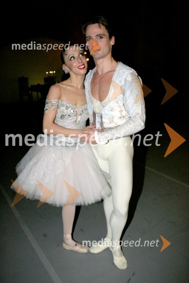 Rita Pollacchi, balerina in Tomislav Petranovič, baletnikPremiera baleta Don Kihot