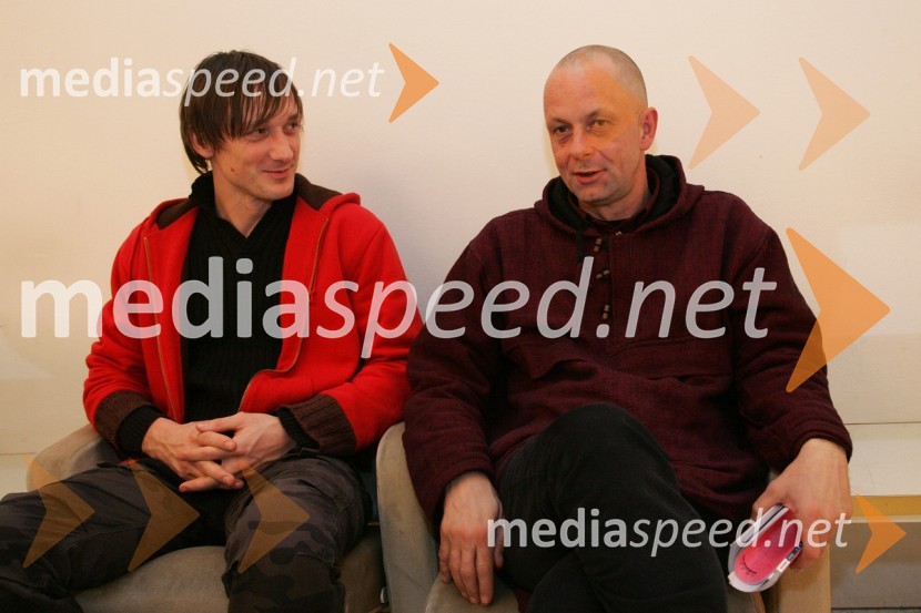 Marko Mandič, igralec in Matej BogatajPremiera komedije Plemeniti meščan v SNG Maribor