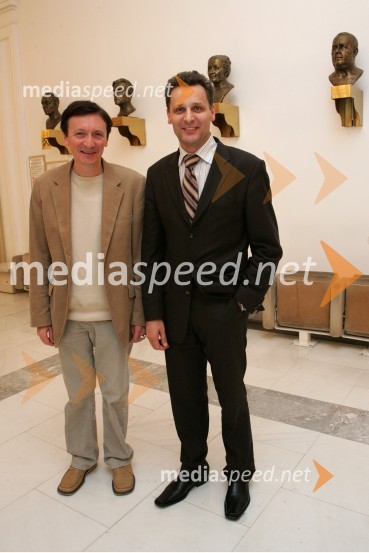 Vili Ravnjak, umetniški vodja Drame SNG Maribor in Danilo Rošker, direktor SNG MariborPremiera komedije Plemeniti meščan v SNG Maribor