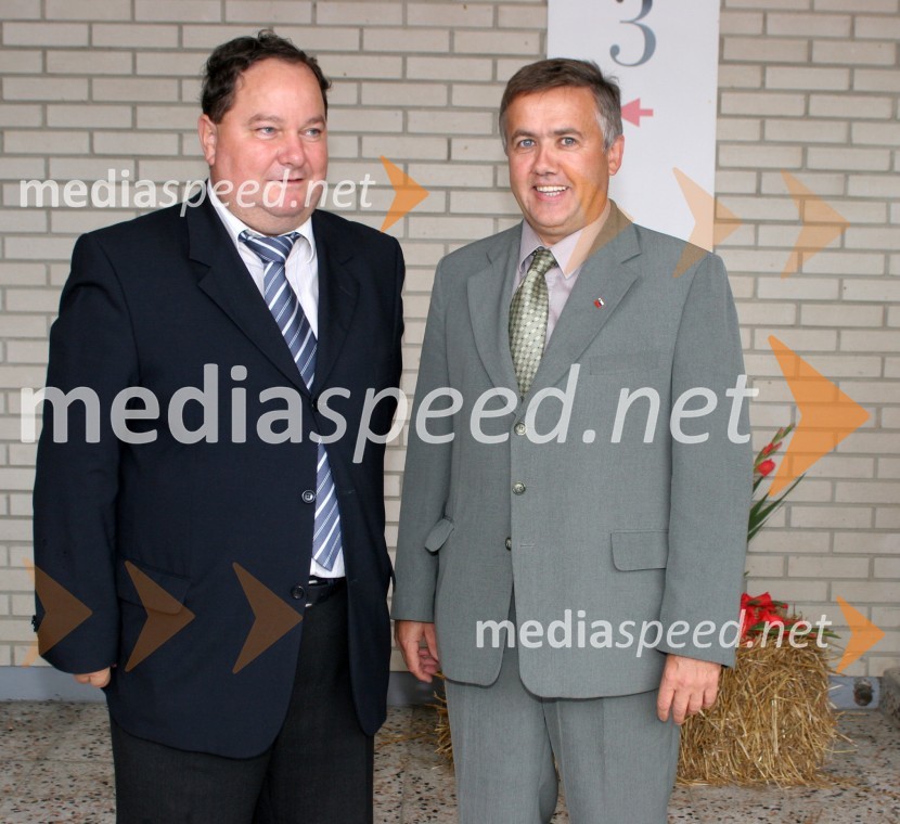 Jože Toplak - župan občine Radenci in Franc Pukšič - poslanec državnega zboraOtvoritev sejma v Gornji Radgoni