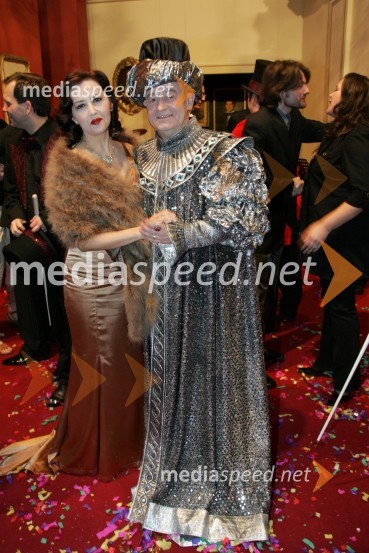 Ksenija Mišič in Vlado Novak, igralcaPremiera komedije Plemeniti meščan v SNG Maribor