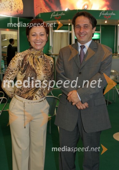 Slavica Lešnik - direktorica trženja pri Radenski in Slavko Ficko - menedžer pri marketingu RadenskeOtvoritev sejma v Gornji Radgoni