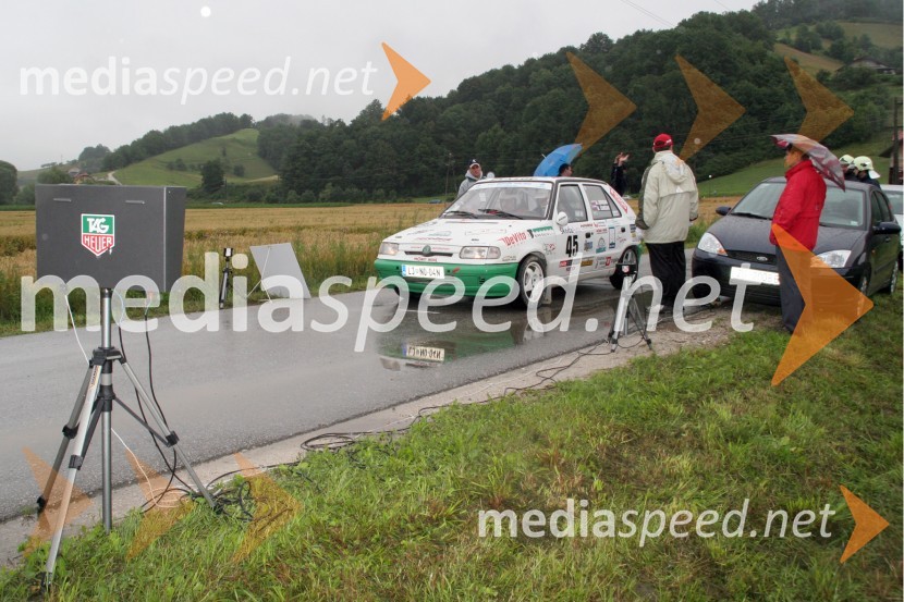 Andrej Jordan in Vili Ošlaj (Slovenija)RALLY, 3.Škoda rally Maribor