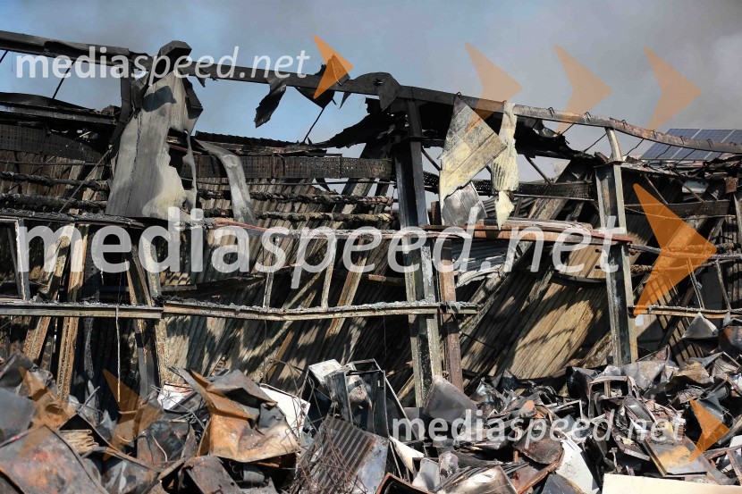 Ekskluzivno: pogorišče Surovina Maribor