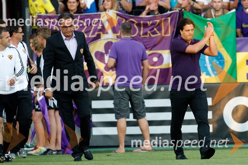 Ante Čačić, trener NK Maribor;&nbsp;Zlatko Zahovič, športni direktor NK MariborNogometna tekma: NK Maribor - Birkirkara FC
