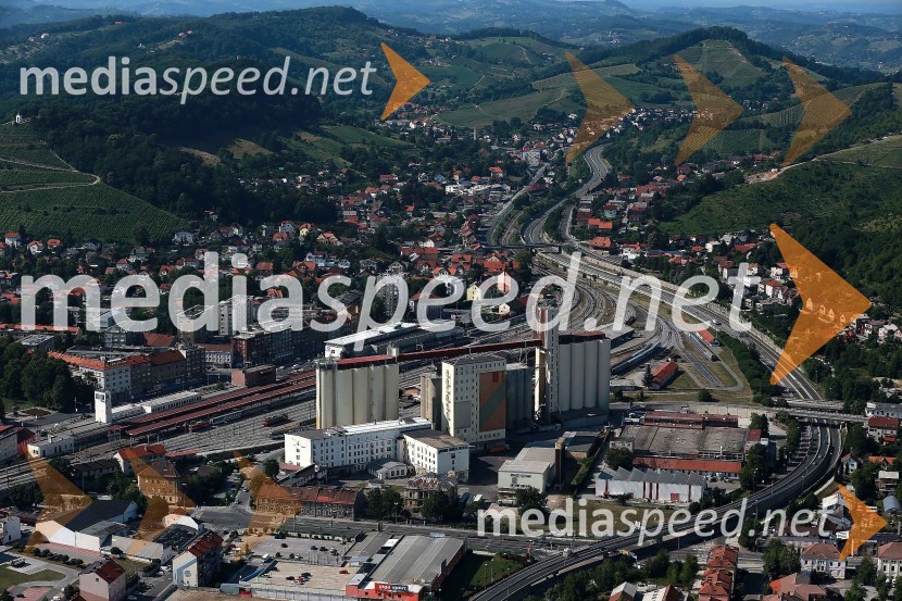 Žito d.d.Maribor in okolica iz zraka