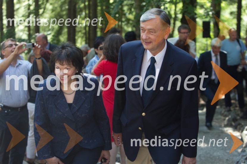 Barbara Miklič Türk; Danilo Türk, nekdanji predsednik Republike SlovenijeSpominska slovesnost pri Ruski kapelici 2013