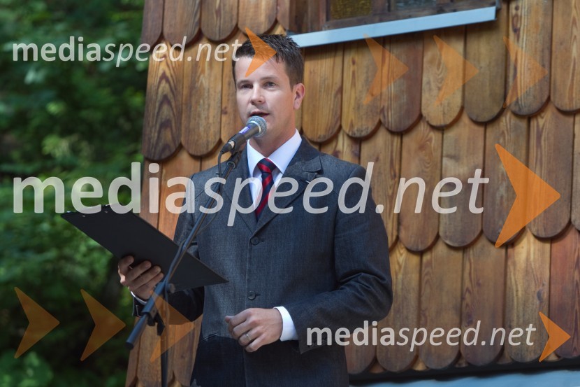 Boštjan Romih, voditeljSpominska slovesnost pri Ruski kapelici 2013