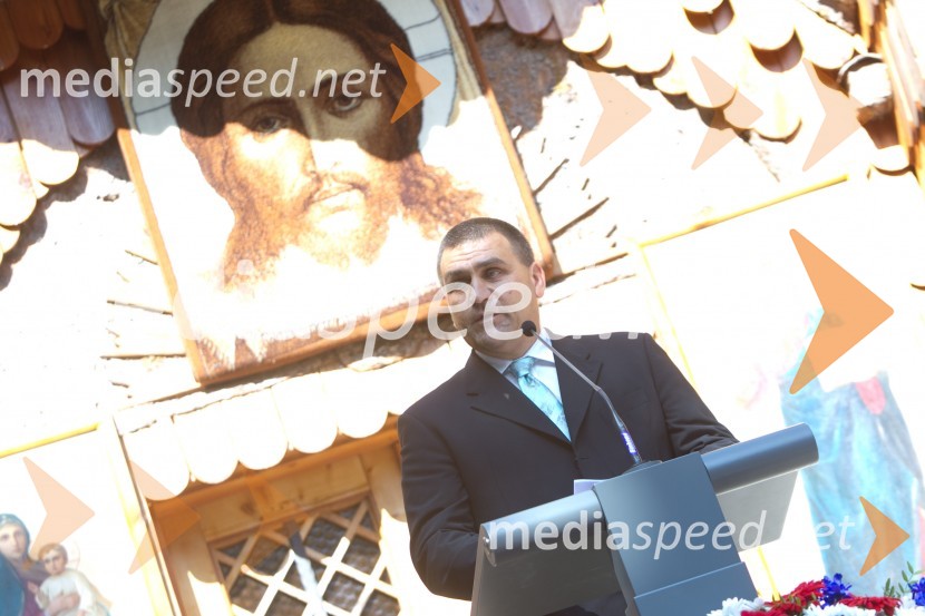 Jure Žerjav, župan občine Kranjska GoraSpominska slovesnost pri Ruski kapelici 2013