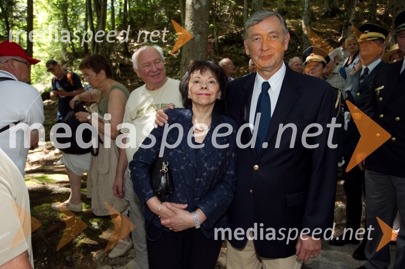 Barbara Miklič Türk; Danilo Türk, nekdanji predsednik Republike SlovenijeSpominska slovesnost pri Ruski kapelici 2013